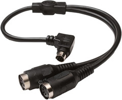 PS/2 To 5 Pin MIDI In Out Breakout Cable Adapter For Drum Pedal Sync