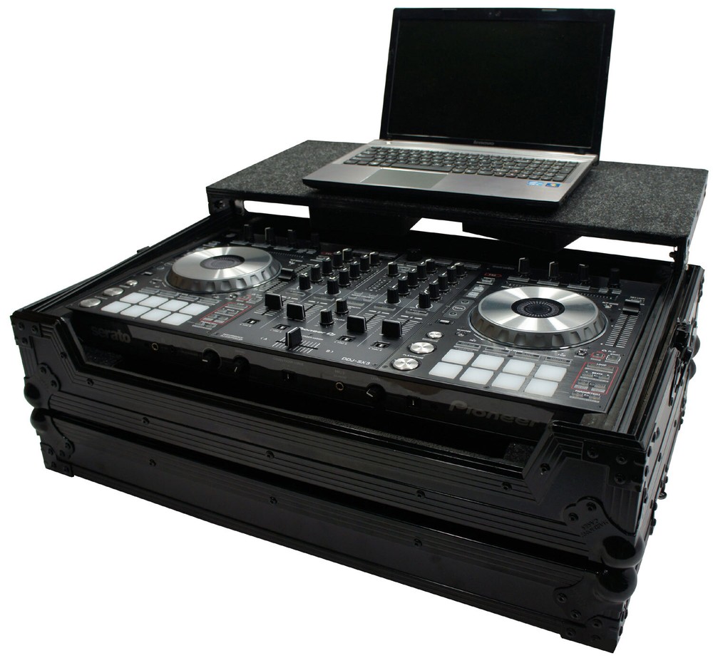 Harmony HCDDJSXLTBK Flight Glide Laptop Stand DJ Custom Case for Pioneer DDJ-SX2