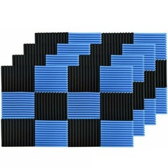 Acoustic Panels 12″X 12″X1″ High Density Sound Absorbing Studio Wall Foam Tiles