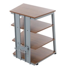 4-Layers AV Media Stand Stereo Stand Media Holder w/ Storage Shelves 110.23 lbs