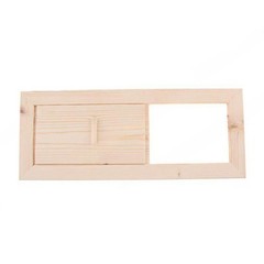 Natural Hemlock Wood Sauna Ventilation Slider for Enhanced Sauna Climate