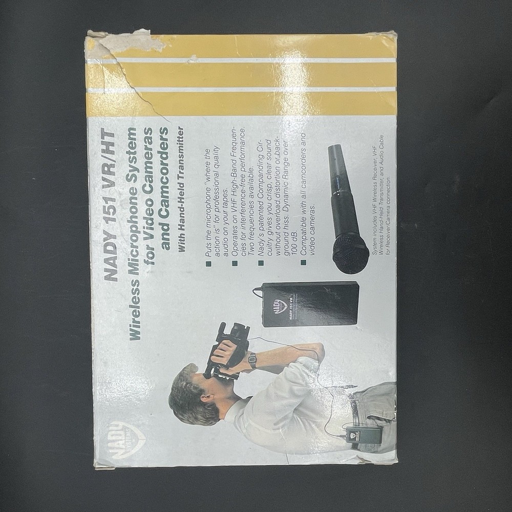 NADY 151 VR/HT WIRELESS MICROPHONE SYSTEM WITH HAND-HELD TRANSMITTER Not Tested