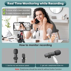 Compact Wireless Lavalier Mic for Content Creators – Noise Reduction & Clarity