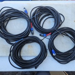 Stage Speaker Stage Cable Power Lot Plz See Pics And Read Full Description