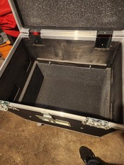 Large Black Padded Multipurpose Road Case Wood Aluminum Foam Carry Handles