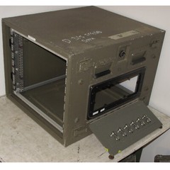Rackmount 8U 19×24 Aluminum Shockmount Accessory Door Equipment Military Case