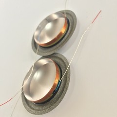 2 AFT Titanium Tweeter Diaphragm For KEF Hi-End R100, R300, R700, R900 1″ VCL 4Ω