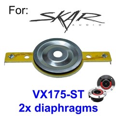 2-pack Replacement Diaphragms for SKAR Audio VX175-ST Bullet Tweeter, US Seller!