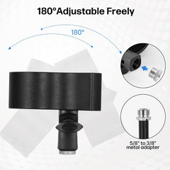 2Pcs Versatile Microphone Clip, Adjustable Mic Holder for Microphones