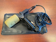 Vintage Sony ECM-939T Electret Condenser Microphone In Case