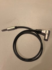 3 foot Canare L-4E6S Neutrik Rt angle male XLR to Amphenol 1/4″ TRS plug cable