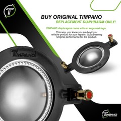 (2) 2″ TITANIUM REPLACEMENT DIAPHRAGM TIMPANO TPT-RPDH2000 CAR PRO AUDIO – PAIR
