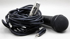 RADIO SHACK 33-3004 UNIDIRECTIONAL DYNAMIC MICROPHONE 600 Ohm XLR-3-in w/1/4″