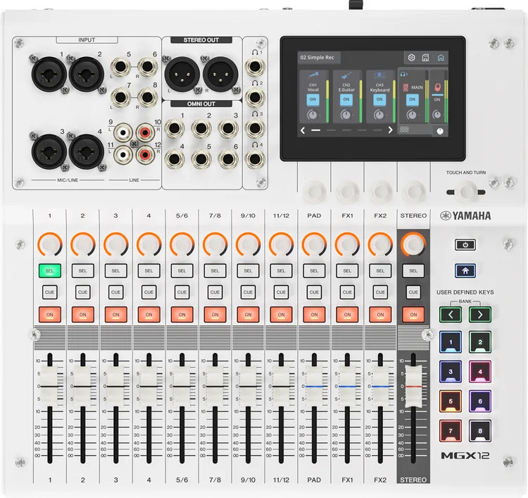 Yamaha MGX12 Digital Mixer – White