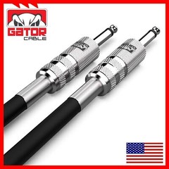 1/4” to 1/4” Male Mono Plug Cable Wire Cord Guitar Bass Instrument DJ Mixer