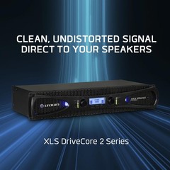 Crown XLS1002 2-Channel Class D DriveCore Professional Power Amplifier – Black