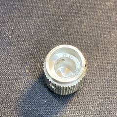 Aluminum Control Knob, 1/2” Diameter, 1/4” Shaft