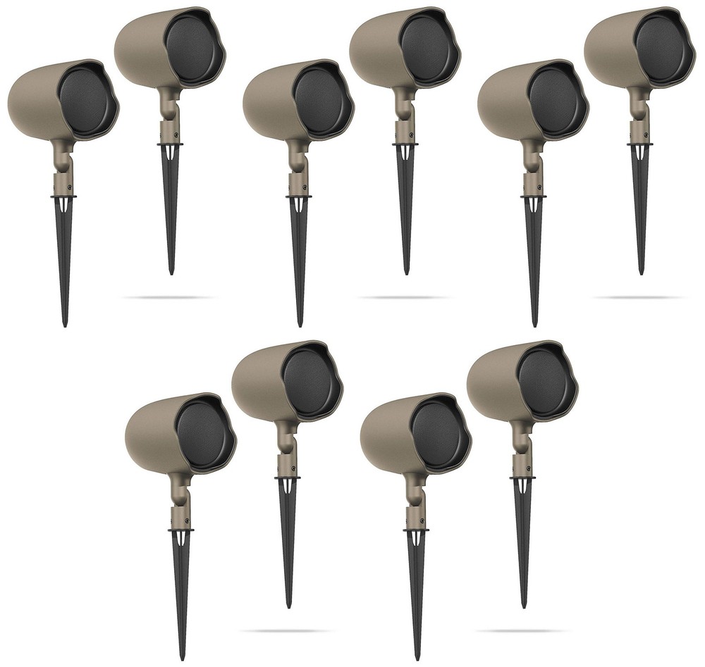 (10) JBL GSF3-TN 3″ Landscape Ground Stake or Wall Mount 70v Commercial Speaker