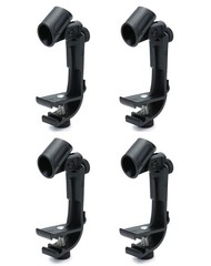 Drum Microphone Holder, 4 Pack Adjustable Drum Microphone Clip, Ring Mounting…