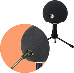 Blue Snowball Pop Filter Windscreen – Professional Snowball Ice Mic Foam Wind Co