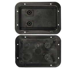 Large Plastic Thicken Speaker Jack Plate Dual Aftermarket NL4MP 178mm x 125mm