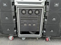 (12) JBL VTX-V20 LINE ARRAY W/ TRANSPORTCART AND CROWN AMPS (THS)