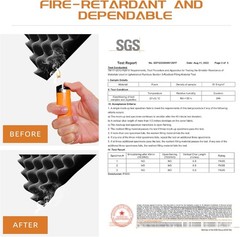 2 Pack Sound Proof Foam Panels | 48″×24″×2″ Egg Crate Foam Pad | High Density…