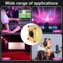 4 Channel 3 Pin Multi Network Cable Breakout, Male Female to RJ45 Ethercon for S