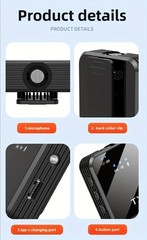 3 in 1 Mini Microphone for iPhone/Android/Camera Wireless Lavalier Microphone