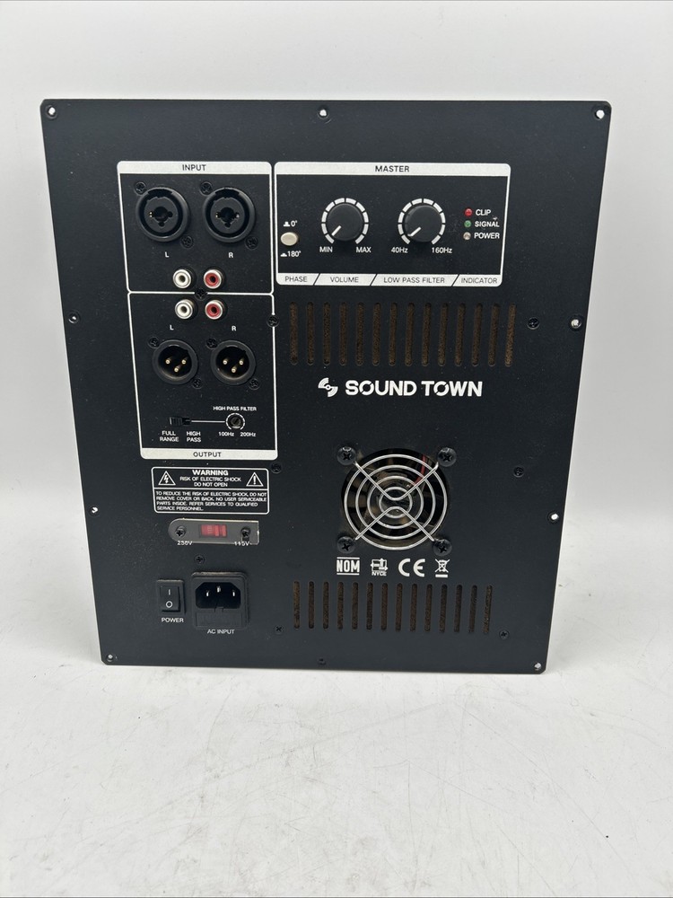 Sound Town Class-D Plate Amplifier for PA DJ Sub Cabinets, 700W RMS (STPAS-800D)
