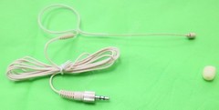 Beige Omnidirectional Wireless Single ear Headset Microphone for Sony Sennheiser