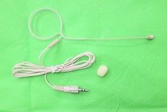 Beige Omnidirectional Wireless Single ear Headset Microphone for Sony Sennheiser