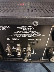Realistic PA Amplifier MPA-90 PA Amp Head 100 Watts