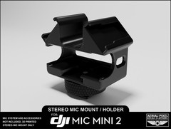 DJI Mic Mini 2 Stereo Mic Cold Shoe Mount Adapter and Holder with Tripod Thread