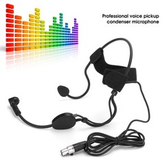Mini 3 Pins Headband Microphone Condenser Mic For Wireless System Transmitter