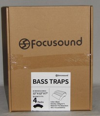 Focusound 4 Pack Bass Traps Corner Acoustic Foam Corner 12″ X 12″ X 7″