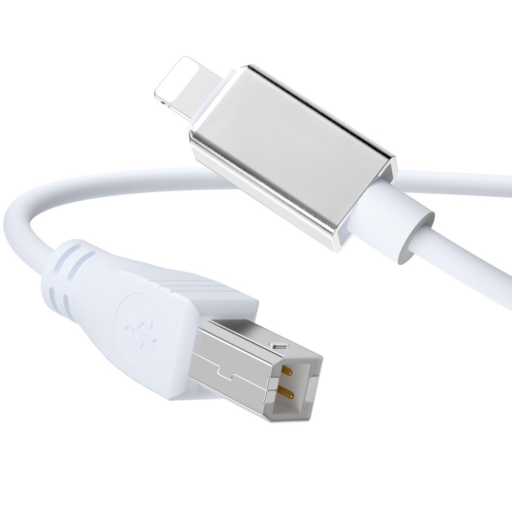 Lightning to MIDI Cable USB 2.0 Cable Lightning to Type B OTG High Speed Cord In