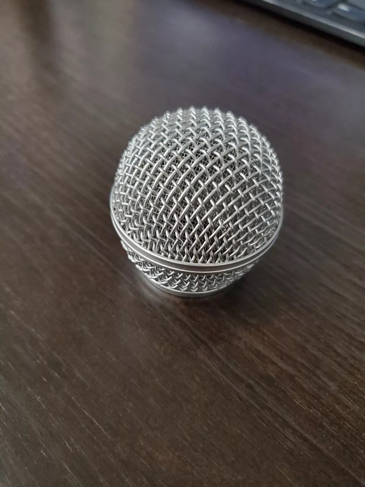 Unbranded Microphone Chrome Crush Proof Grille, Fits Shure SM58