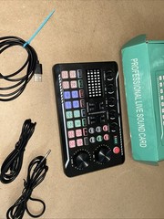 Live Sound Card & Audio Interface WithDJ Mixer and Voice Changer With Moukey Mic