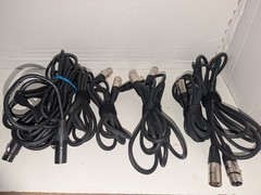 Professional Grade Low-Noise Microphone Cable Lot Of 6 – Mostly Amazon Basics