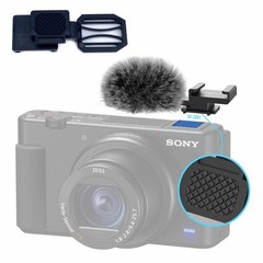 Cold Shoe Microphone Windshield Muff for Sony ZV1 ZV-1II ZV1F ZVE10 ZV-10II ZVE1