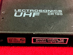 Lectrosonics CR195 & UH195 Receiver & Plug 558.000MHz