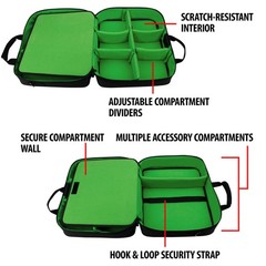 USA GEAR RODECaster Pro Case – Hold Podcaster, Mixer, Microphones, More (Green)