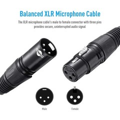 Matters 2-Pack XLR to Cables – 6ft, Male Female 6 Feet