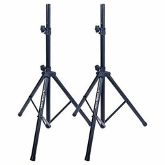OPEN BOX:Sound Town 2-Pack Tripod Speaker Stand Adjustable Black STSD-71B-PAIR-R