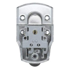 Mid-Size Lockable Briefcase Style Latch with Keys Nickel Plated