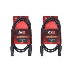 Pair of 2x Pro X 6 Ft Male to Female 12AWG Power Cable for Power Connection