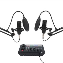 Professional Podcast Equipment Bundle Microphone Live Sound Card Audio Condenser