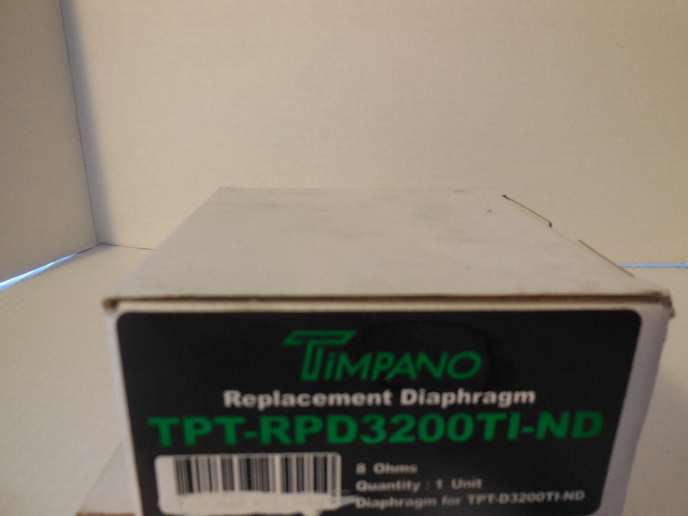 New Timpano TPT-RPD3200TI-ND REPAIR Replacement Diaphragm FOR TPT-D3200TI-ND