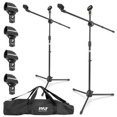 Pyle Universal Tripod Microphone Stand – Pair of Adjustable Height 27.5” to …
